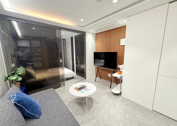 Apartment Gangnam Seocho Premium 5 Queen Bed Living Kitchen Seoul